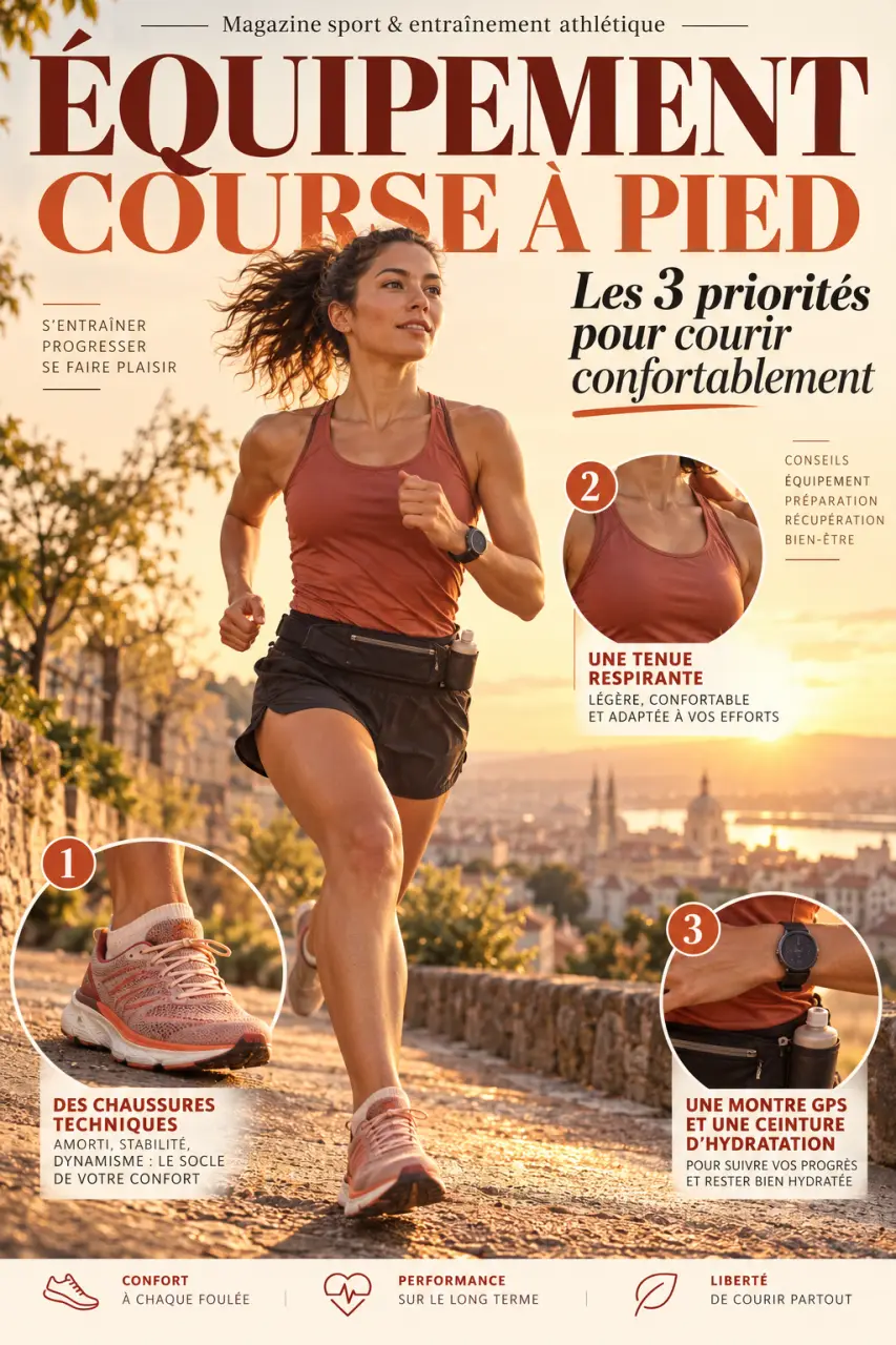 Équipement course à pied : les 3 priorités pour courir confortablement