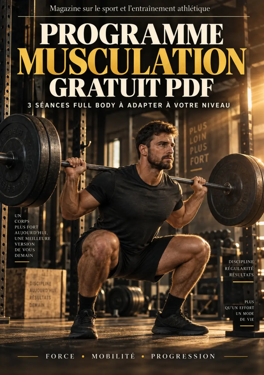 Programme musculation gratuit PDF : 3 séances full body à adapter à votre niveau