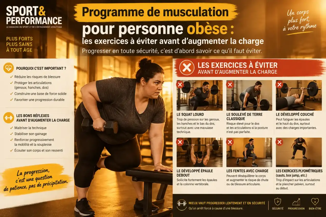 Programme de musculation pour personne obèse : les exercices à éviter avant d’augmenter la charge